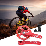 Maxbell Bike Crankset 104BCD Chainring 8 9 10 11 Speed BMX Component red axis 38T - Aladdin Shoppers
