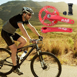 Maxbell Bike Crankset 104BCD Chainring 8 9 10 11 Speed BMX Component red axis 38T - Aladdin Shoppers