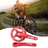 Maxbell Bike Crankset 104BCD Chainring 8 9 10 11 Speed BMX Component red axis 38T - Aladdin Shoppers
