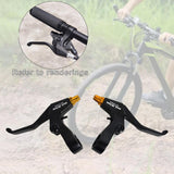 Maxbell 1 Pair Aluminum Alloy Levers for Road Bike Mountain Bike Black Golden - Aladdin Shoppers