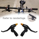 Maxbell 1 Pair Aluminum Alloy Levers for Road Bike Mountain Bike Black Golden - Aladdin Shoppers
