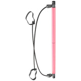Maxbell Portable Pilates Bar Gym Stick Exercise Resistance Band Fitness Rose Red - Aladdin Shoppers
