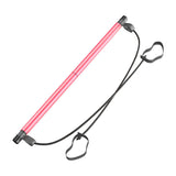 Maxbell Portable Pilates Bar Gym Stick Exercise Resistance Band Fitness Rose Red - Aladdin Shoppers