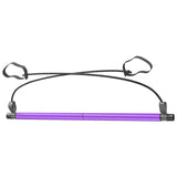 Maxbell Portable Pilates Bar Gym Stick Exercise Resistance Band Fitness Purple - Aladdin Shoppers