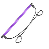 Maxbell Portable Pilates Bar Gym Stick Exercise Resistance Band Fitness Purple - Aladdin Shoppers