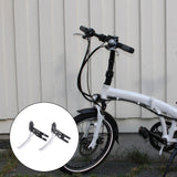 Maxbell 1 Pair Ultralight Bike Brake Levers Anti Slip for Folding Bike MTB Parts silver - Aladdin Shoppers