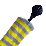 Maxbell Golf Iron Head Covers Head Shaft Protector Knitted Gift Grey Yellow Stripe - Aladdin Shoppers