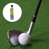 Maxbell Golf Iron Head Covers Head Shaft Protector Knitted Gift Grey Yellow Stripe - Aladdin Shoppers