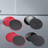 Maxbell 1Pair Fitness Gliding Discs Core Sliders for Home Gym Rhomb Texture Black - Aladdin Shoppers