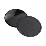 Maxbell 1Pair Fitness Gliding Discs Core Sliders for Home Gym Rhomb Texture Black - Aladdin Shoppers