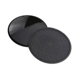 Maxbell 1Pair Fitness Gliding Discs Core Sliders for Home Gym Rhomb Texture Black - Aladdin Shoppers