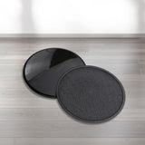 Maxbell 1Pair Fitness Gliding Discs Core Sliders for Home Gym Rhomb Texture Black - Aladdin Shoppers