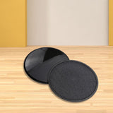 Maxbell 1Pair Fitness Gliding Discs Core Sliders for Home Gym Rhomb Texture Black - Aladdin Shoppers