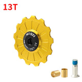 Maxbell Bike Rear Derailleur Pulley 11T - 17T Jockey Wheel Guide Roller 13T Gold - Aladdin Shoppers