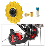 Maxbell Bike Rear Derailleur Pulley 11T - 17T Jockey Wheel Guide Roller 13T Gold - Aladdin Shoppers