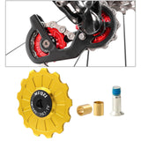 Maxbell Bike Rear Derailleur Pulley 11T - 17T Jockey Wheel Guide Roller 13T Gold - Aladdin Shoppers