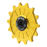 Maxbell Bike Rear Derailleur Pulley 11T - 17T Jockey Wheel Guide Roller 14T Gold - Aladdin Shoppers
