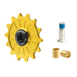 Maxbell Bike Rear Derailleur Pulley 11T - 17T Jockey Wheel Guide Roller 14T Gold - Aladdin Shoppers