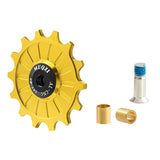 Maxbell Bike Rear Derailleur Pulley 11T - 17T Jockey Wheel Guide Roller 14T Gold - Aladdin Shoppers