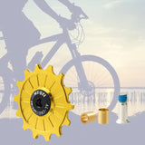 Maxbell Bike Rear Derailleur Pulley 11T - 17T Jockey Wheel Guide Roller 14T Gold - Aladdin Shoppers