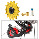 Maxbell Bike Rear Derailleur Pulley 11T - 17T Jockey Wheel Guide Roller 14T Gold - Aladdin Shoppers