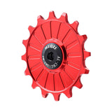 Maxbell Bike Rear Derailleur Pulley 11T - 17T Jockey Wheel Guide Roller 16T Red - Aladdin Shoppers