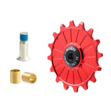 Maxbell Bike Rear Derailleur Pulley 11T - 17T Jockey Wheel Guide Roller 16T Red - Aladdin Shoppers