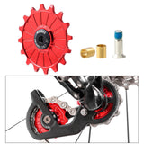 Maxbell Bike Rear Derailleur Pulley 11T - 17T Jockey Wheel Guide Roller 16T Red - Aladdin Shoppers