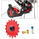 Maxbell Bike Rear Derailleur Pulley 11T - 17T Jockey Wheel Guide Roller 16T Red - Aladdin Shoppers