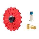 Maxbell Bike Rear Derailleur Pulley 11T - 17T Jockey Wheel Guide Roller 17T Red - Aladdin Shoppers