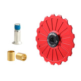 Maxbell Bike Rear Derailleur Pulley 11T - 17T Jockey Wheel Guide Roller 17T Red - Aladdin Shoppers
