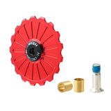 Maxbell Bike Rear Derailleur Pulley 11T - 17T Jockey Wheel Guide Roller 17T Red - Aladdin Shoppers