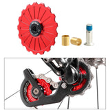 Maxbell Bike Rear Derailleur Pulley 11T - 17T Jockey Wheel Guide Roller 17T Red - Aladdin Shoppers