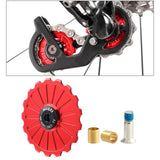 Maxbell Bike Rear Derailleur Pulley 11T - 17T Jockey Wheel Guide Roller 17T Red - Aladdin Shoppers