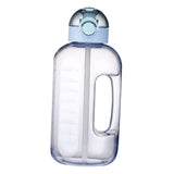 Maxbell Large Water Bottle Hydration Drinking Jug with Straw for Exercise Gym Blue - Aladdin Shoppers