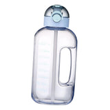 Maxbell Large Water Bottle Hydration Drinking Jug with Straw for Exercise Gym Blue - Aladdin Shoppers