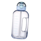 Maxbell Large Water Bottle Hydration Drinking Jug with Straw for Exercise Gym Blue - Aladdin Shoppers
