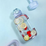 Maxbell Large Water Bottle Hydration Drinking Jug with Straw for Exercise Gym Blue - Aladdin Shoppers