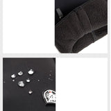 Maxbell Windproof Snow Gloves with Zipper Heat Keep for Driving Cycling Men Women Gray S - Aladdin Shoppers