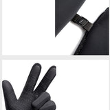 Maxbell Windproof Snow Gloves with Zipper Heat Keep for Driving Cycling Men Women Gray S - Aladdin Shoppers