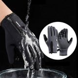 Maxbell Windproof Snow Gloves with Zipper Heat Keep for Driving Cycling Men Women Gray S - Aladdin Shoppers