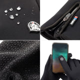 Maxbell Windproof Snow Gloves with Zipper Heat Keep for Driving Cycling Men Women Gray M - Aladdin Shoppers