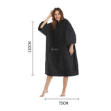 Maxbell Beach Poncho Long Sleeve Super Cosy Quick Dry Beach Towel Surf Swim Blue - Aladdin Shoppers