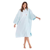 Maxbell Beach Poncho Long Sleeve Super Cosy Quick Dry Beach Towel Surf Swim Blue - Aladdin Shoppers