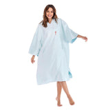 Maxbell Beach Poncho Long Sleeve Super Cosy Quick Dry Beach Towel Surf Swim Blue - Aladdin Shoppers
