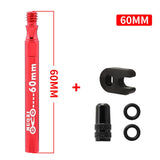 Maxbell Presta Value Extender Values Extension with Core & Adaptor 1pc Red 60mm - Aladdin Shoppers
