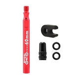 Maxbell Presta Value Extender Values Extension with Core & Adaptor 1pc Red 60mm - Aladdin Shoppers