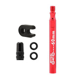 Maxbell Presta Value Extender Values Extension with Core & Adaptor 1pc Red 60mm - Aladdin Shoppers