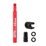 Maxbell Presta Value Extender Values Extension with Core & Adaptor 1pc Red 60mm - Aladdin Shoppers