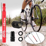 Maxbell Presta Value Extender Values Extension with Core & Adaptor 1pc Red 60mm - Aladdin Shoppers